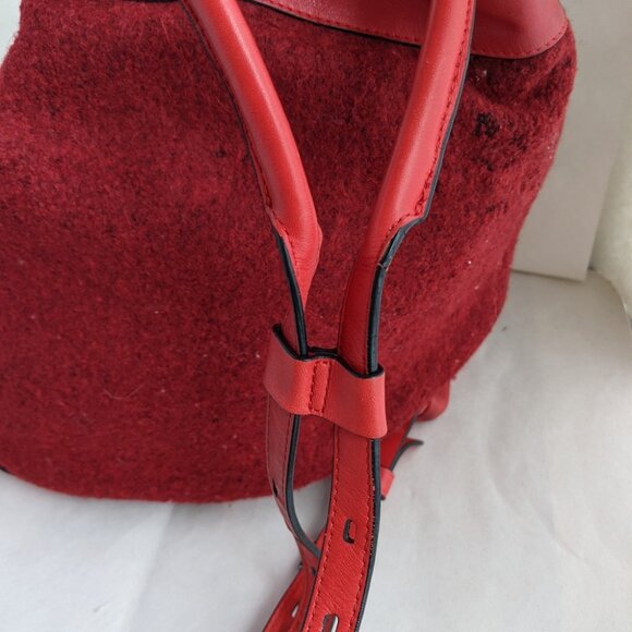 Rag & Bone Grayson Backpack Wool Red Leather main image 5